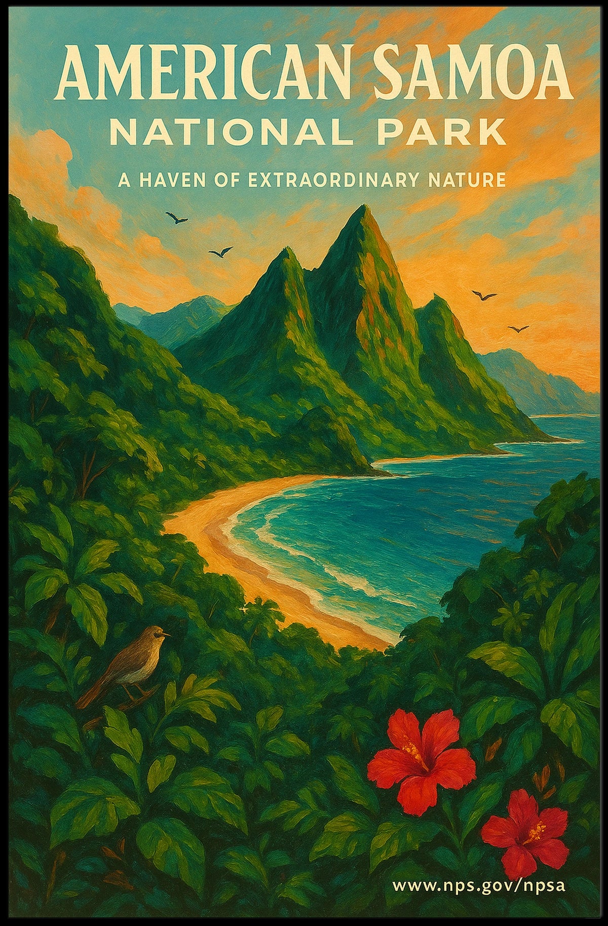 American Samoa National Park Poster