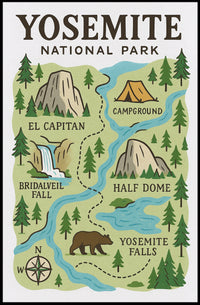 Explore Yosemite National Park Poster PosterGoat