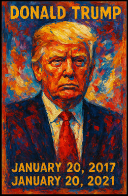 Donald Trump 45th President of the United States Glitch Hop Art Poster