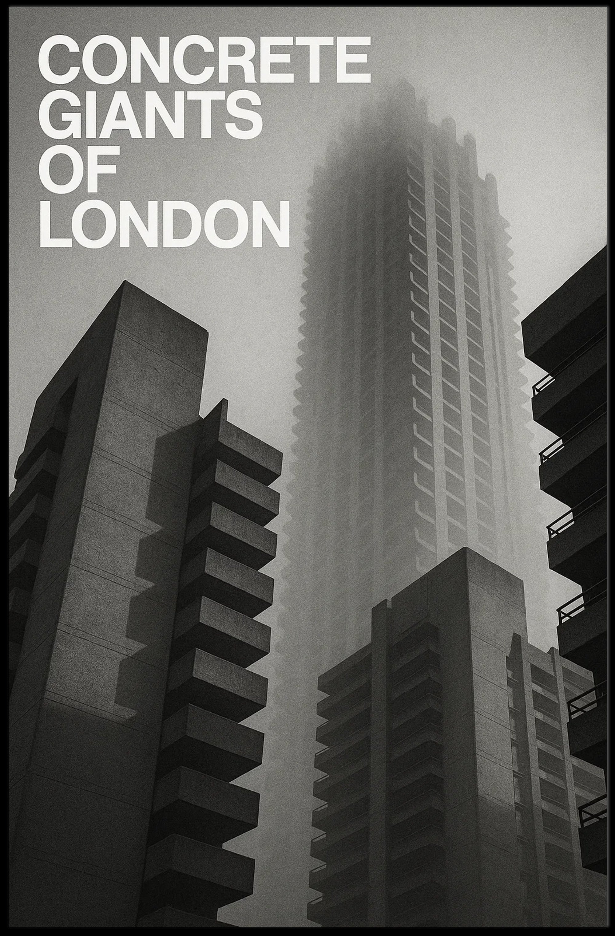 Concrete Giants of London Urban or Cityscape Poster