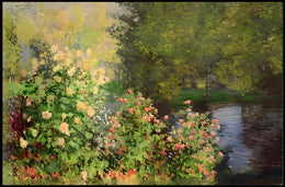 Nature's Palette A Floral and Forest Symphony Poster