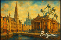 Belgium A Cultural Tapestry Poster