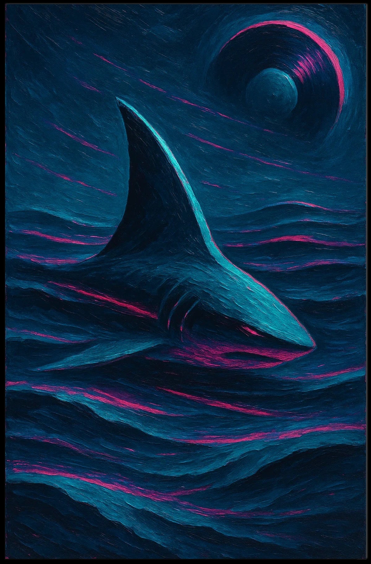 Celestial Shark Poster