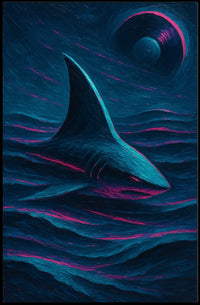 Celestial Shark Poster