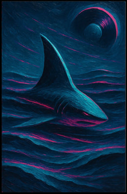 Celestial Shark Poster