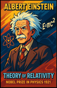 Albert Einstein Theory Of Relativity Poster