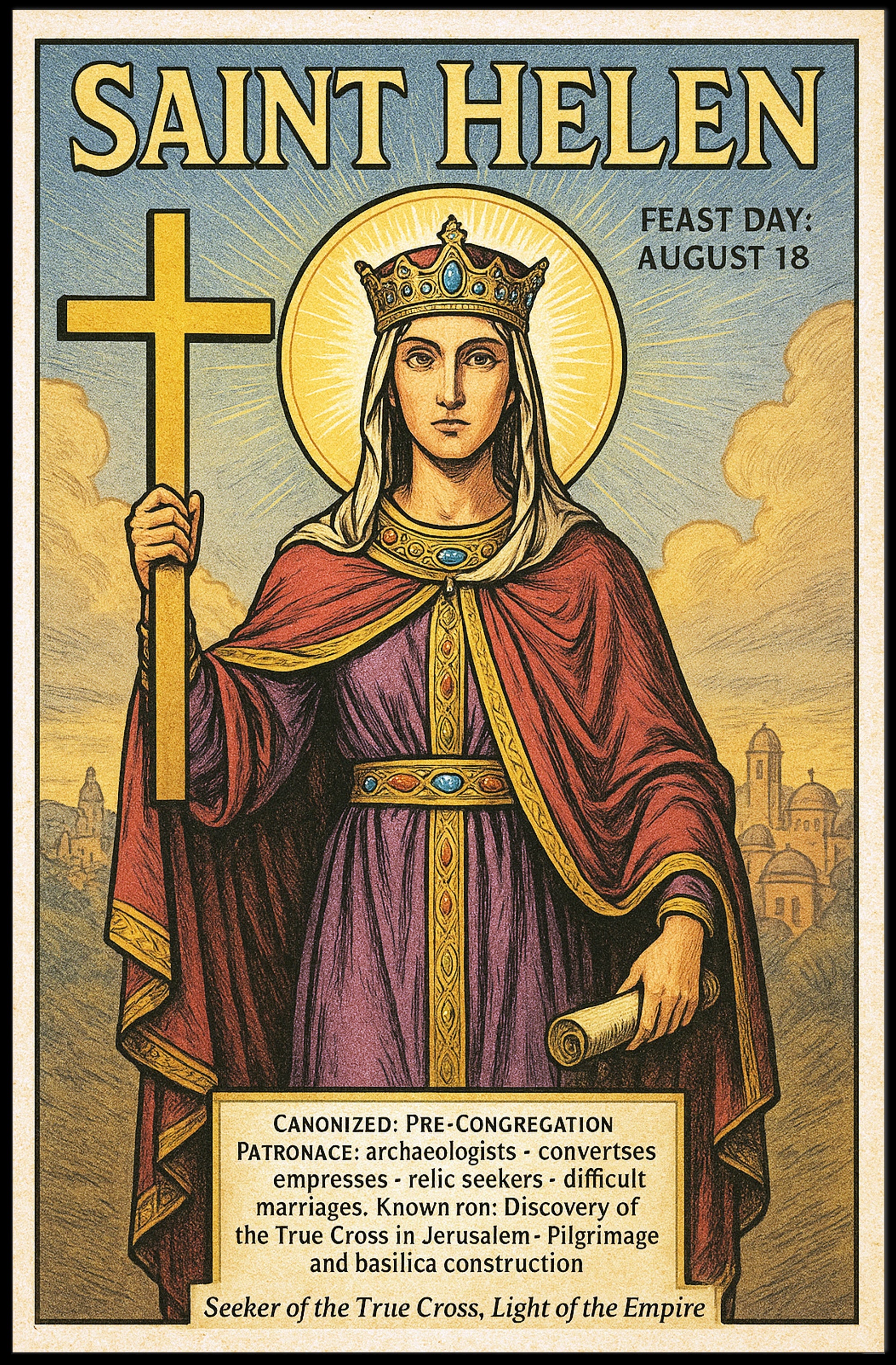 Saint Helen Poster PosterGoat