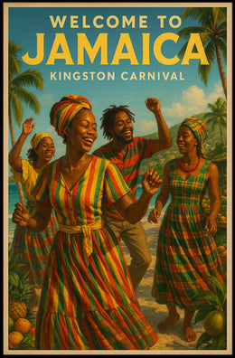 Welcome to Jamaica Kingston Carnival Poster