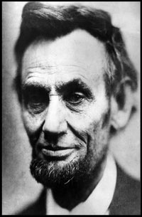 Abraham Lincoln Capitol Background Painting Poster Art Print PosterGoat