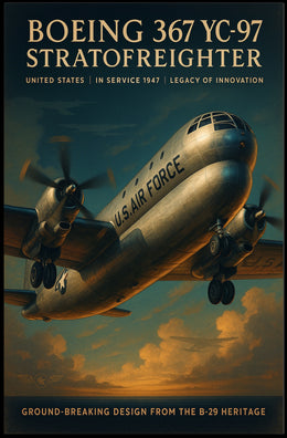 Boeing 367 YC-97 Stratofreighter Poster