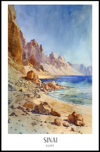Sinai Landscape Poster PosterGoat