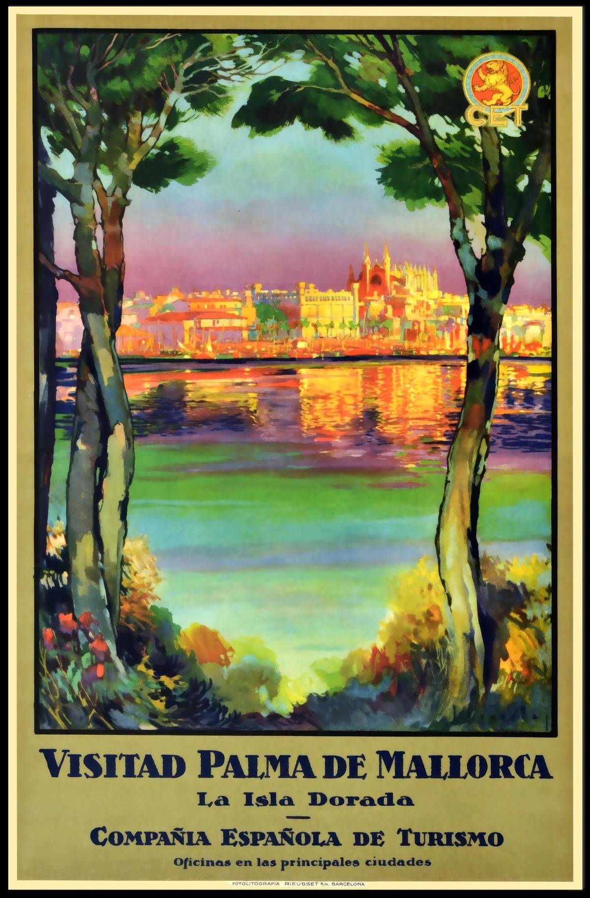 Visit Palma De Mallorca La Isla Dorada Poster