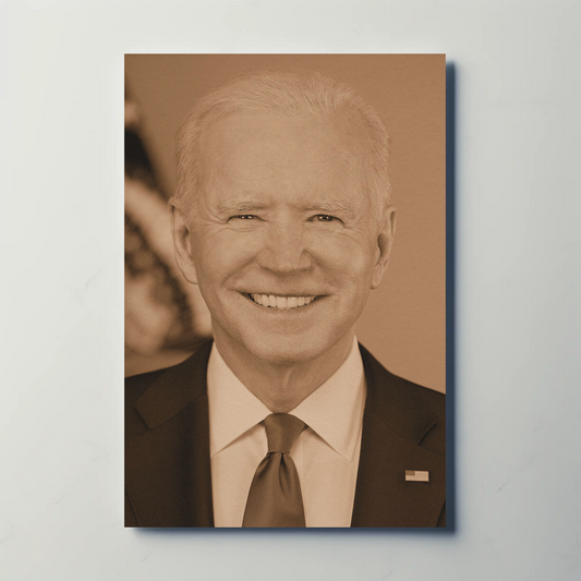 Joe Biden 46th President Sepia Photo