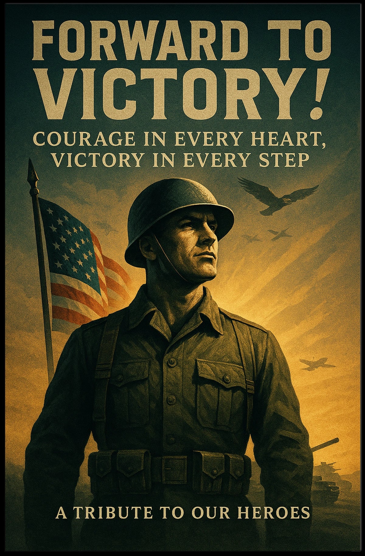Forward To Victory Poster