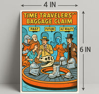 Time Travelers' Baggage Claim Poster PosterGoat
