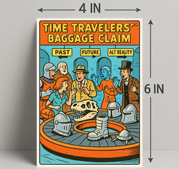 Time Travelers' Baggage Claim Poster PosterGoat