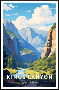 Kings Canyon National Park Scenic Poster Print