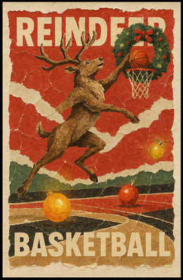 Reindeer Basketball Extravaganza Poster