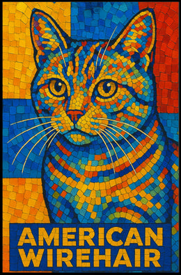 American Wirehair Mosaic Poster