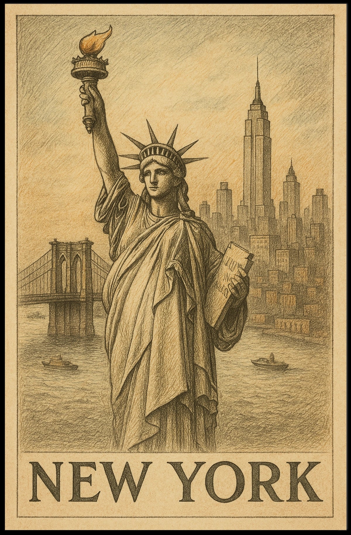 Iconic New York Poster