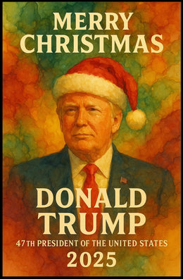 Merry Christmas Trump Holiday Political or Propaganda Poster