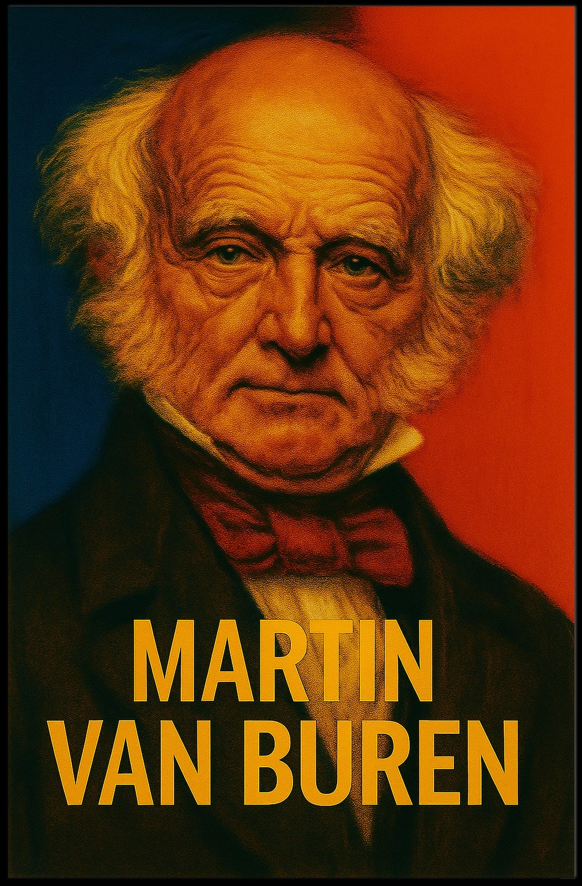 Martin Van Buren Historic Portrait Vintage Wall Poster