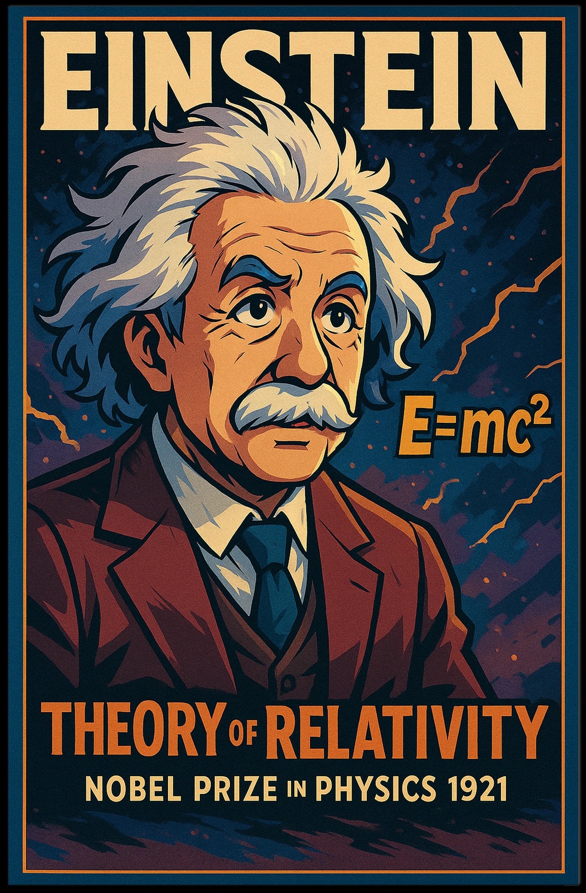 Albert Einstein Nobel Prize In Physics Poster