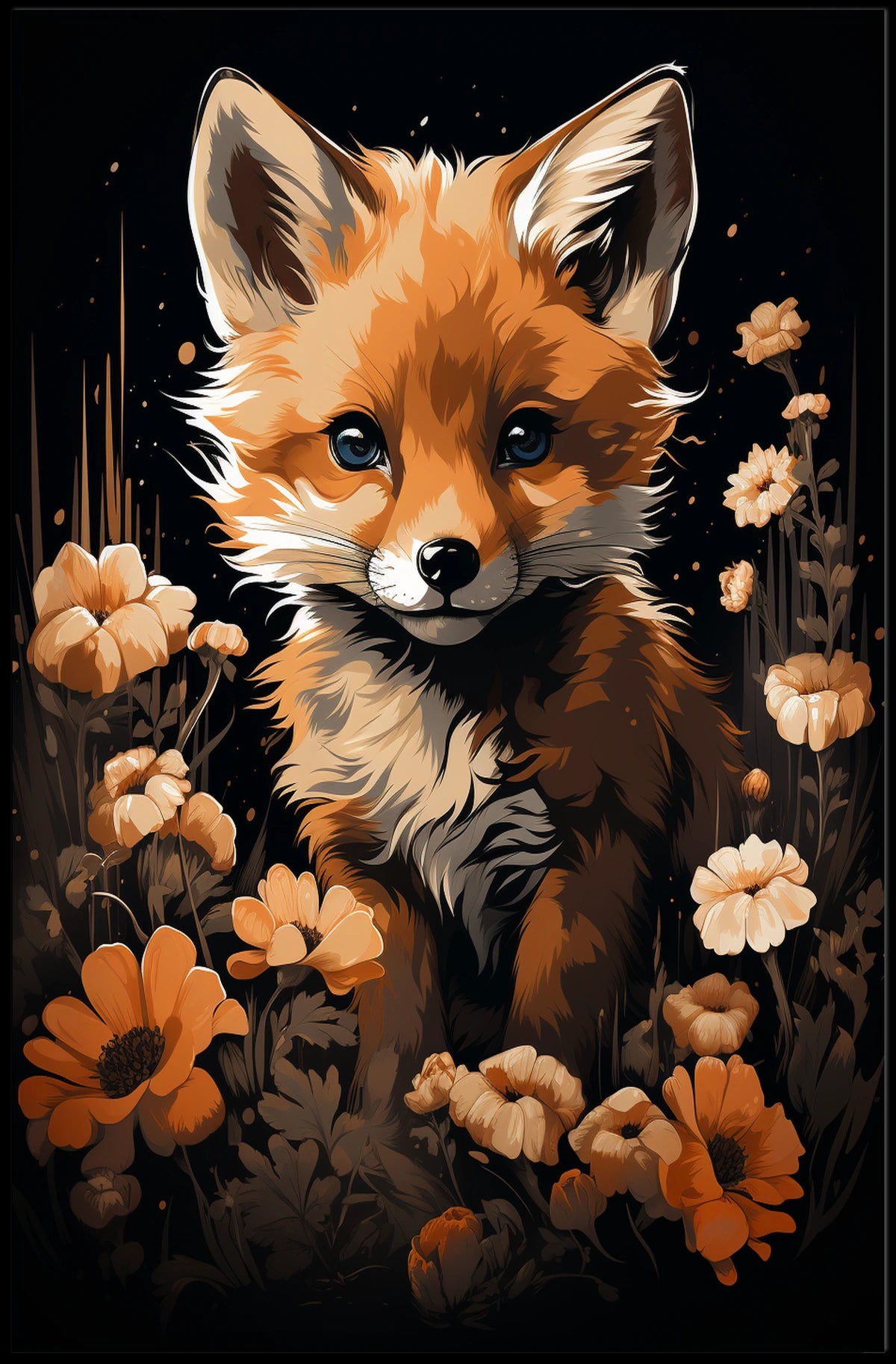 Enchanted Fox in Bloom