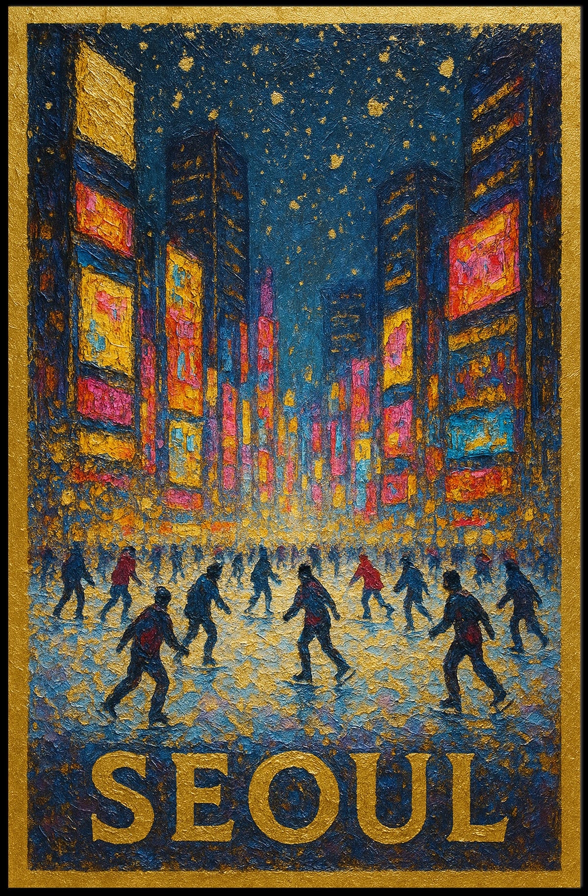 Seoul Nightscape Poster