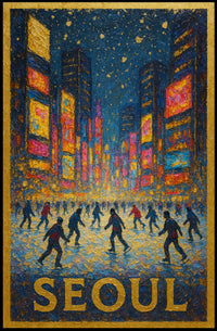Seoul Nightscape Poster