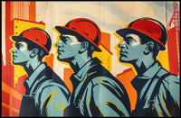 Industrial Progress Vintage Propaganda Poster Art Print