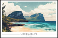 Lord Howe Island Tranquil Scenery Travel Poster