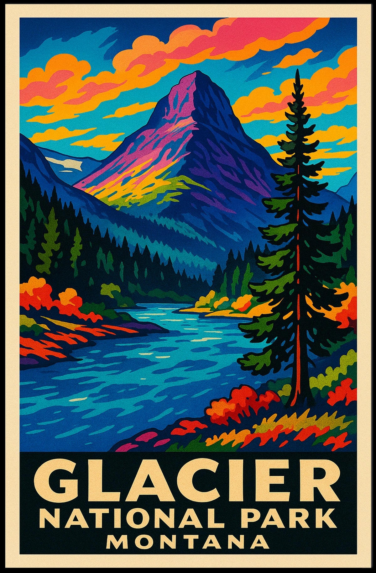 Glacier National Park Montana Poster