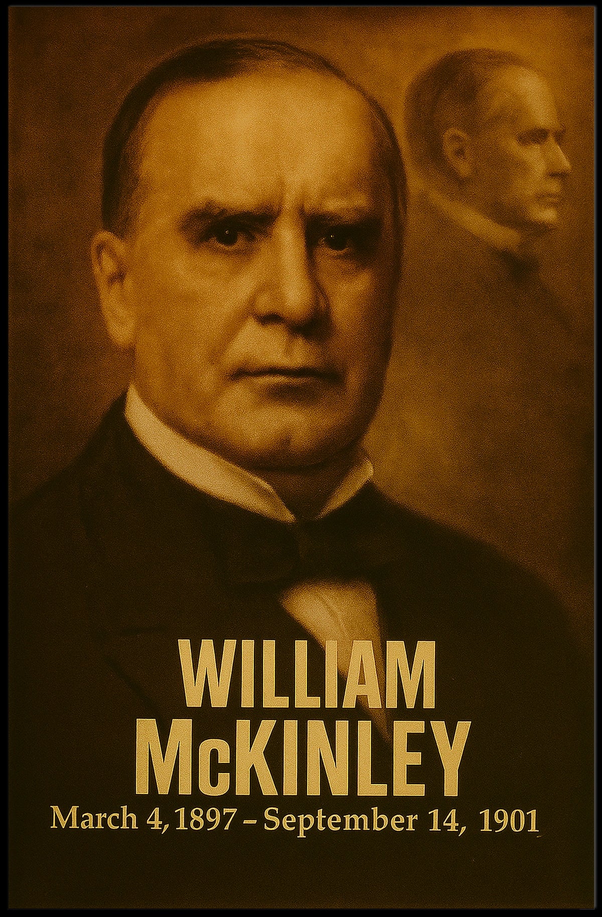 William Mckinley Presidential Era Poster