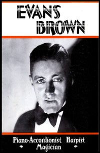 Evans Brown Performer Vintage Cultural Heritage Poster