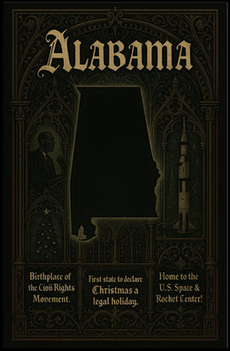 Alabama A Historical and Cultural Tribute Poster