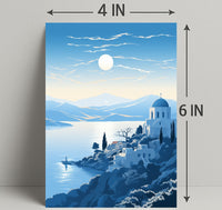 Tranquil Mediterranean Landscape Poster PosterGoat
