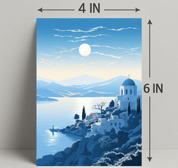 Tranquil Mediterranean Landscape Poster PosterGoat