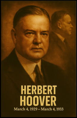 Herbert Hoover Presidential Portrait Poster
