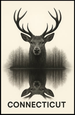 Connecticut Wildlife Reflection Poster