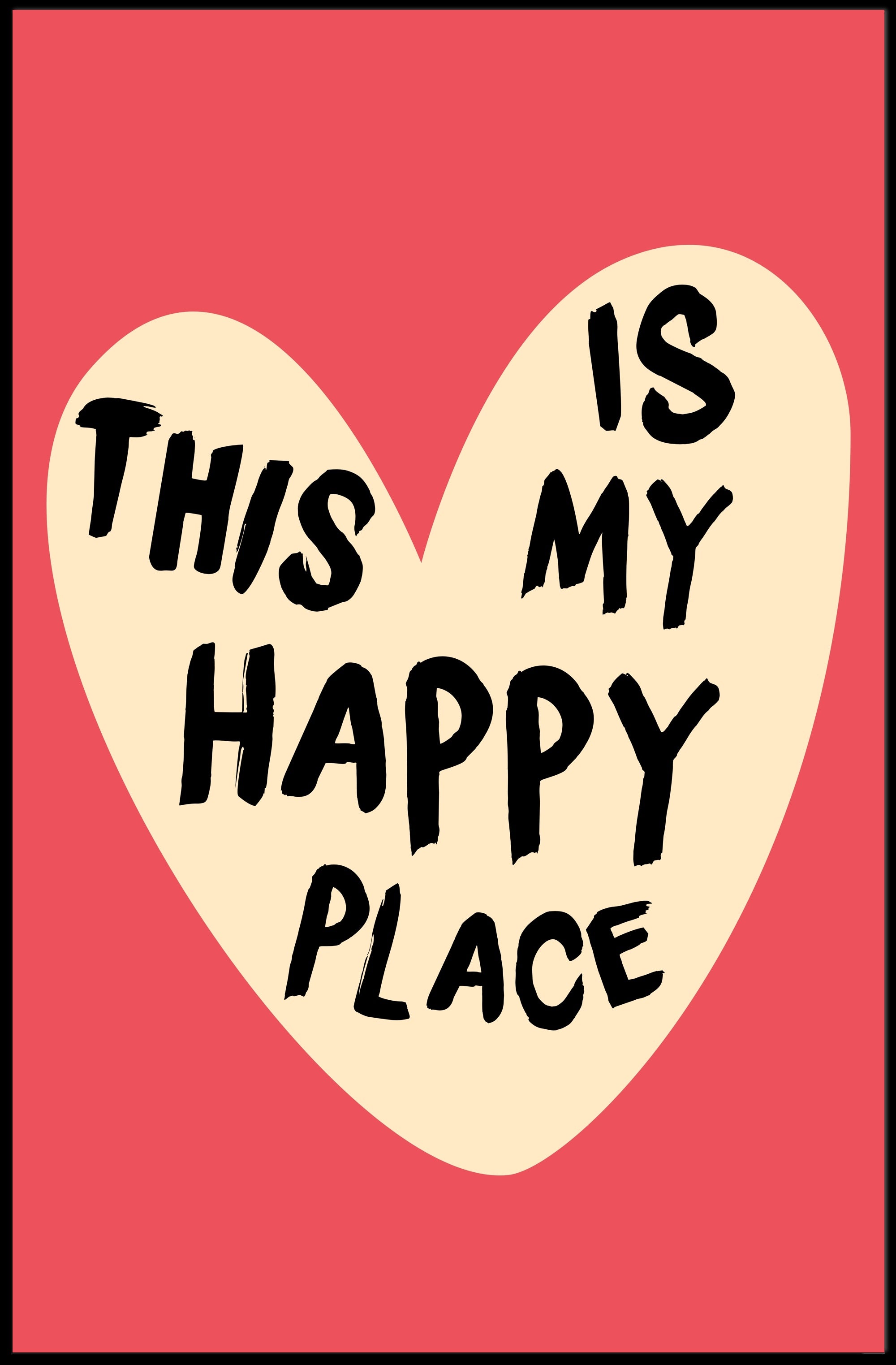 THIS IS MY HAPPY PLACE Motivational or Quote Poster PosterGoat