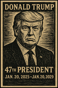 Donald Trump Patriot Visionary Expressionism Poster