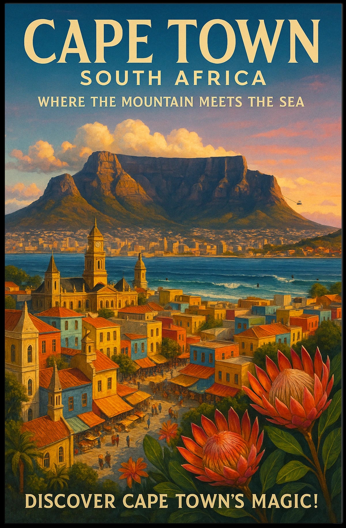 Discover Cape Towns Magic Poster