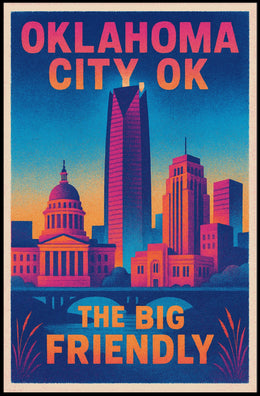 Oklahoma City The Big Friendly Poster