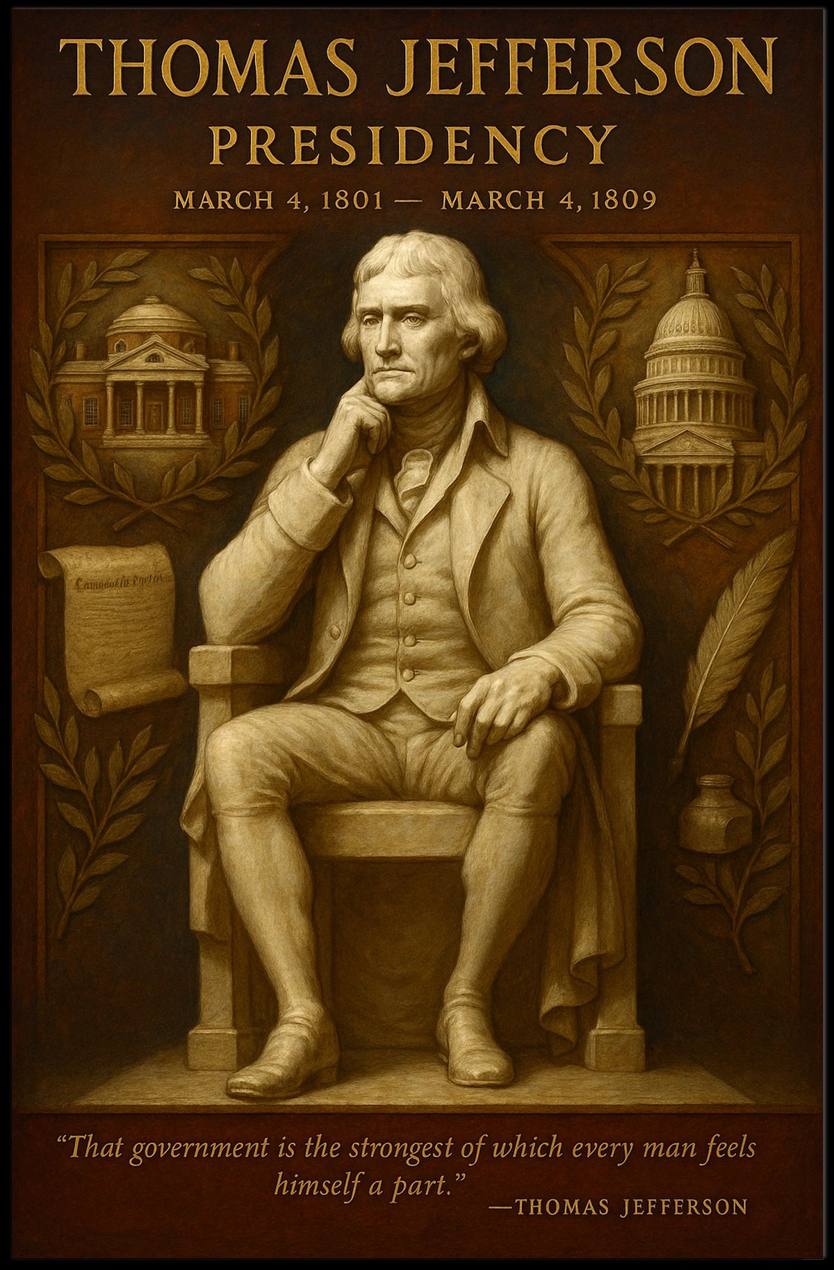 Thomas Jefferson Presidency Poster