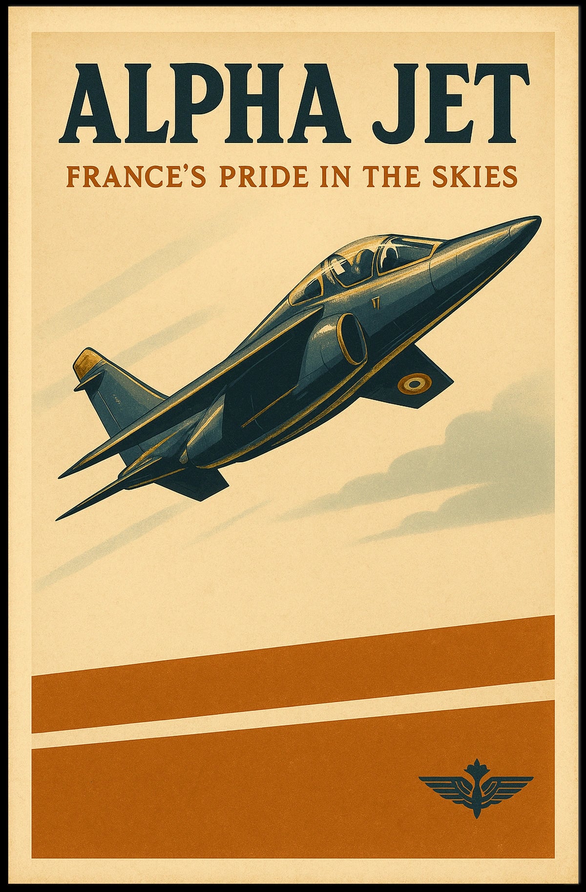 Alpha Jet Frances Pride in the Skies Poster