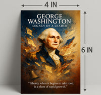 George Washington Legacy of a Leader Poster PosterGoat
