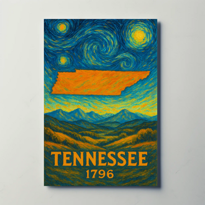 Tennessee Starry Night Poster