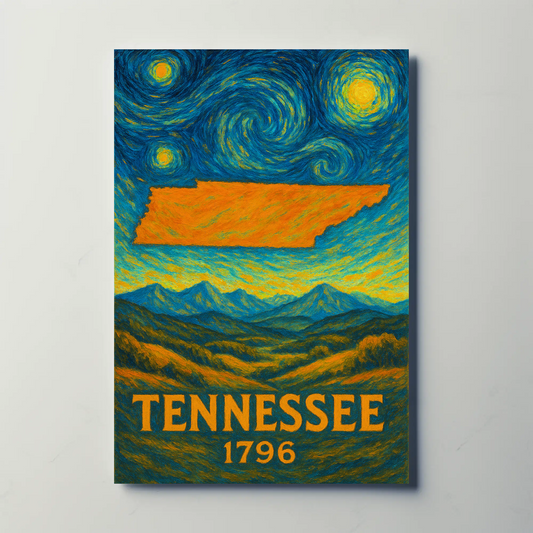 Tennessee Starry Night Poster