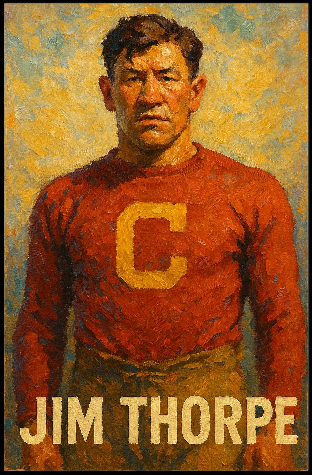 Jim Thorpe Portrait Poster